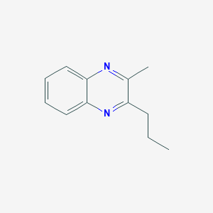 2-Methyl-3-propylquinoxaline chemical structure (CAS 40790-42-9)