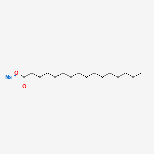 Sodium palmitate chemical structure (CAS 408-35-5)