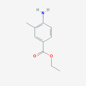 Ethyl 4-amino-3-methylbenzoate chemical structure (CAS 40800-65-5)