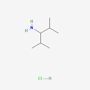 2,4-Dimethylpentan-3-amine hydrochloride chemical structure (CAS 4083-58-3)