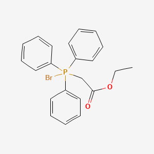 Ethyl 2-(bromotriphenyl-l5-phosphanyl)acetate chemical structure (CAS 4083-85-6)