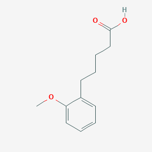 5-(2-Methoxyphenyl)pentanoic acid chemical structure (CAS 408308-07-6)