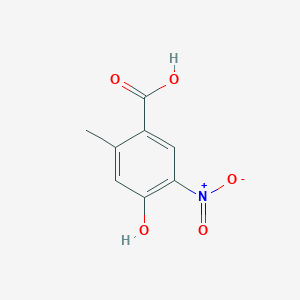 4-Hydroxy-2-methyl-5-nitrobenzoic acid chemical structure (CAS 408335-80-8)