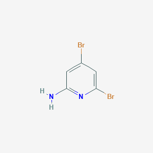 4,6-Dibromopyridin-2-amine chemical structure (CAS 408352-48-7)
