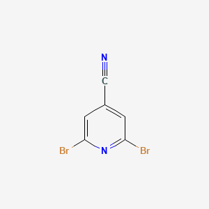 2,6-Dibromoisonicotinonitrile chemical structure (CAS 408352-58-9)