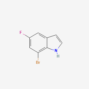 7-Bromo-5-fluoro-1H-indole chemical structure (CAS 408355-23-7)