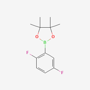 2-(2,5-Difluorophenyl)-4,4,5,5-tetramethyl-1,3,2-dioxaborolane chemical structure (CAS 408492-25-1)
