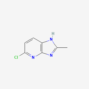 5-Chloro-2-methyl-3H-imidazo[4,5-b]pyridine chemical structure (CAS 40851-92-1)