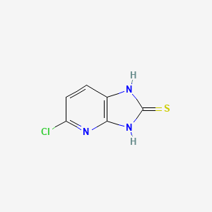 5-Chloro-1H,2H,3H-imidazo[4,5-b]pyridine-2-thione chemical structure (CAS 40851-97-6)