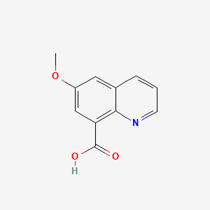 6-Methoxyquinoline-8-carboxylic acid chemical structure (CAS 408536-52-7)