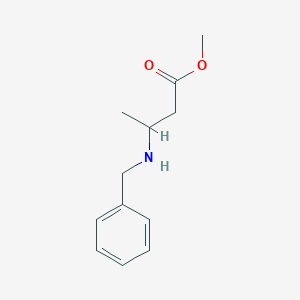 Methyl 3-(benzylamino)butanoate chemical structure (CAS 40871-00-9)