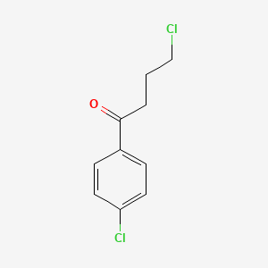 4-Chloro-1-(4-chlorophenyl)butan-1-one chemical structure (CAS 40877-09-6)