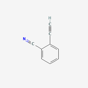2-Ethynylbenzonitrile chemical structure (CAS 40888-26-4)