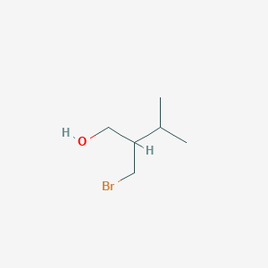 2-(Bromomethyl)-3-methylbutan-1-ol chemical structure (CAS 40893-98-9)