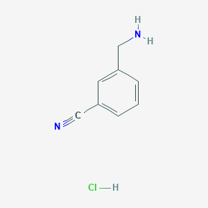 3-Aminomethyl-benzonitrile hydrochloride chemical structure (CAS 40896-74-0)
