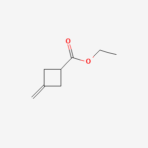 Ethyl 3-methylenecyclobutanecarboxylate chemical structure (CAS 40896-96-6)