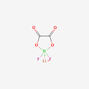 Lithium difluoro(oxalato)borate chemical structure (CAS 409071-16-5)