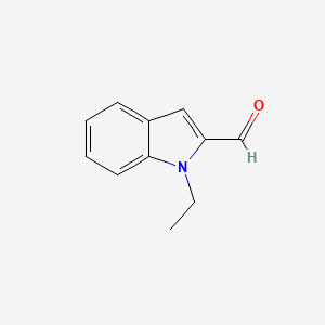 1-Ethyl-1H-indole-2-carbaldehyde chemical structure (CAS 40913-43-7)