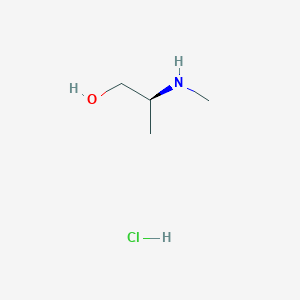 (S)-2-(Methylamino)propan-1-ol hydrochloride chemical structure (CAS 40916-61-8)