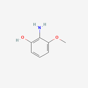 2-Amino-3-methoxyphenol chemical structure (CAS 40925-69-7)