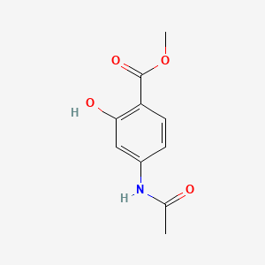 Methyl 4-acetamido-2-hydroxybenzoate chemical structure (CAS 4093-28-1)