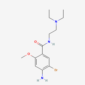 4-Amino-5-bromo-N-(2-(diethylamino)ethyl)-2-methoxybenzamide chemical structure (CAS 4093-35-0)
