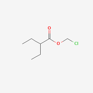 Chloromethyl 2-ethylbutanoate chemical structure (CAS 40930-71-0)