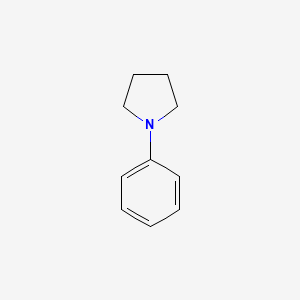 1-Phenylpyrrolidine chemical structure (CAS 4096-21-3)