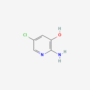 2-Amino-5-chloropyridin-3-ol chemical structure (CAS 40966-87-8)