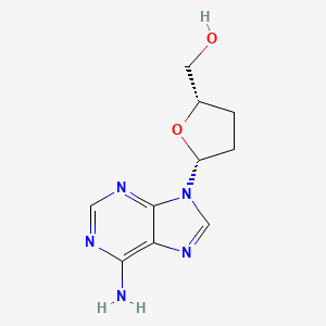 ((2S,5R)-5-(6-Amino-9H-purin-9-yl)tetrahydrofuran-2-yl)methanol chemical structure (CAS 4097-22-7)