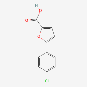 5-(4-Chlorophenyl)furan-2-carboxylic acid chemical structure (CAS 41019-45-8)