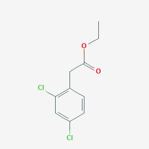 Ethyl 2-(2,4-dichlorophenyl)acetate chemical structure (CAS 41022-54-2)