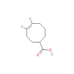 Cyclooct-4-enecarboxylic acid chemical structure (CAS 4103-10-0)