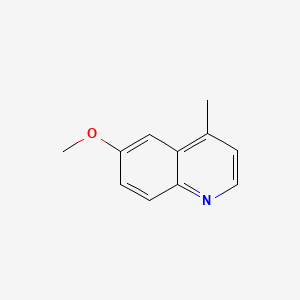 6-Methoxy-4-methylquinoline chemical structure (CAS 41037-26-7)