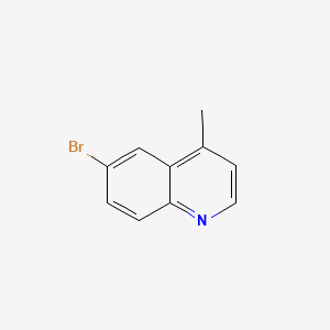 6-Bromo-4-methylquinoline chemical structure (CAS 41037-28-9)