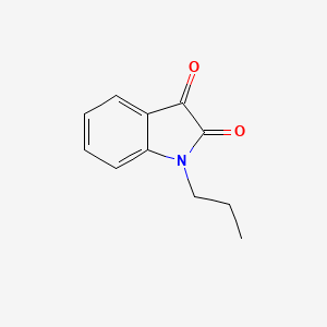 1-Propyl-1H-indole-2,3-dione chemical structure (CAS 41042-12-0)
