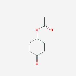 4-Oxocyclohexyl acetate chemical structure (CAS 41043-88-3)