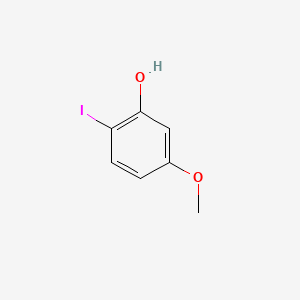 2-Iodo-5-methoxyphenol chemical structure (CAS 41046-70-2)