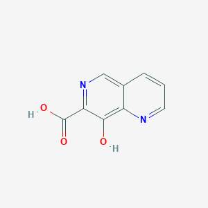 8-Hydroxy-1,6-naphthyridine-7-carboxylic acid chemical structure (CAS 410542-70-0)