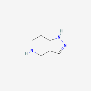 4,5,6,7-Tetrahydro-1H-pyrazolo[4,3-c]pyridine chemical structure (CAS 410544-19-3)