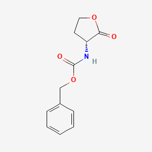 (R)-Benzyl (2-oxotetrahydrofuran-3-yl)carbamate chemical structure (CAS 41088-89-5)