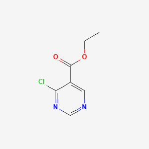 Ethyl 4-chloropyrimidine-5-carboxylate chemical structure (CAS 41103-17-7)