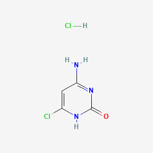 4-Amino-6-chloropyrimidin-2(1H)-one hydrochloride chemical structure (CAS 41103-18-8)
