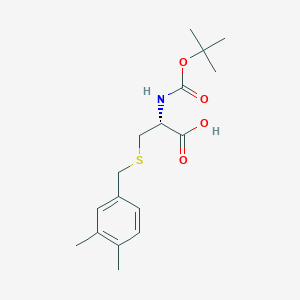 Boc-S-3,4-dimethylbenzyl-L-cysteine chemical structure (CAS 41117-66-2)