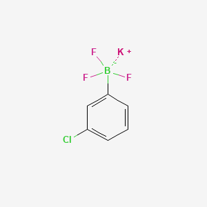 Potassium (3-chlorophenyl)trifluoroborate chemical structure (CAS 411206-75-2)