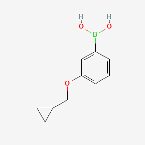 (3-(Cyclopropylmethoxy)phenyl)boronic acid chemical structure (CAS 411229-76-0)