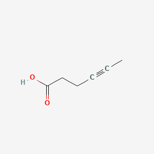 Hex-4-ynoic acid chemical structure (CAS 41143-12-8)