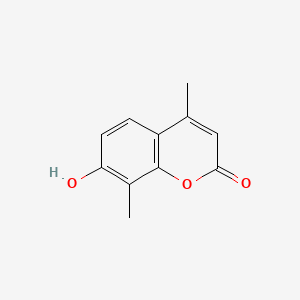 7-Hydroxy-4,8-dimethyl-2H-chromen-2-one chemical structure (CAS 4115-76-8)