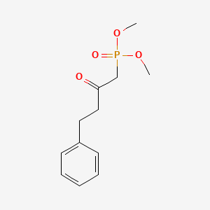 Dimethyl (2-oxo-4-phenylbutyl)phosphonate chemical structure (CAS 41162-19-0)