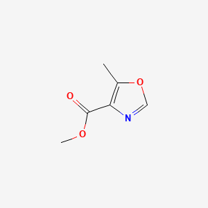 Methyl 5-methyloxazole-4-carboxylate chemical structure (CAS 41172-57-0)